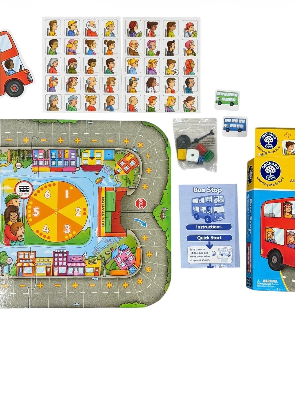 Orchard Toys Bus Stop Board Game | Educational Math Game
